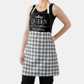 Rustikale Gingham Queen of the Kitchen Schürze (InSitu)