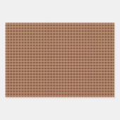 Rustikale Gingham und Polka Dots Geschenkpapier Set (Vorderseite)