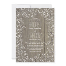 Rustikale Gipskraut Hochzeit