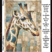 Rustikale Giraffe Patchwork Hintergrund EB6R Decou Seidenpapier