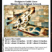 Rustikale Giraffen-Patchwork-Hintergrund EB6R Deco Seidenpapier