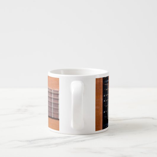 Rustikale Gitarre Espressotasse (Rückseite)