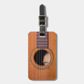 Rustikale Gitarre Gepäckanhänger (Vorderseite vertikal)