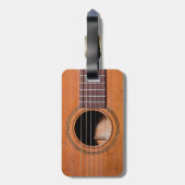Rustikale Gitarre Gepäckanhänger (Rückseite vertikal)