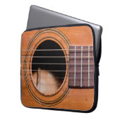 Rustikale Gitarre Laptopschutzhülle (Vorderseite Links)