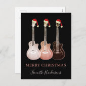 Rustikale Gitarren fröhlich Weihnachten Personalis (Vorne/Hinten)