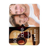Rustikale Gitarrenmusik Land Modern Save the Date Magnet (Vertikal)