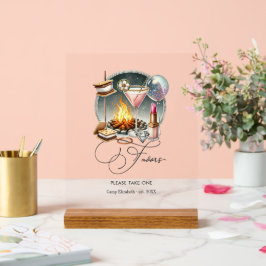 Rustikale Glam Chic Camp Bride Favoriten Acrylschild