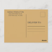 Rustikale Glam Gold String Lights Engagement Party Postkarte (Rückseite)