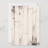 Rustikale Glam Rose Gold Pink Gray Sweet 16 Party Einladung (Rückseite)