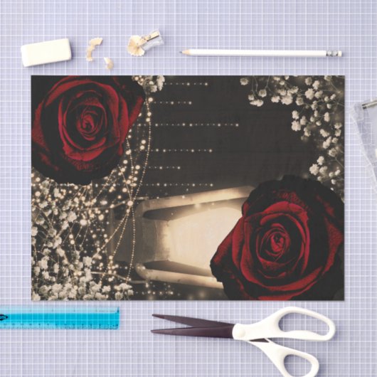 Rustikale glänzende Laternenleuchten Dunkle Rote R Seidenpapier (Handwerk)