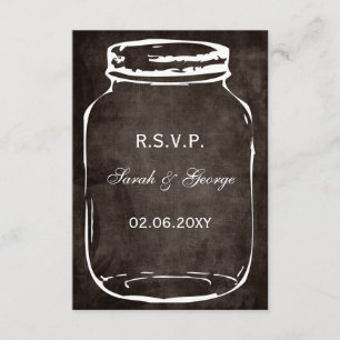 rustikale Glaskeramikkarten Standard 3,5 x 5 RSVP Karte