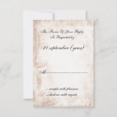 rustikale Glaskeramikkarten Standard 3,5 x 5 RSVP Karte (Rückseite)