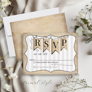 Rustikale Glaube Hoffnung Liebe Christliche Hochze RSVP Karte