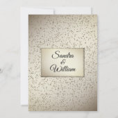 Rustikale Glitzer Hochzeit Einladung (Rückseite)