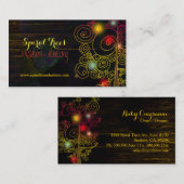 Rustikale Glitzy Spiral Trees Mode Visitenkarte (Vorne/Hinten)