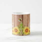 Rustikale glückliche Pensionierung, florale Tasse (Mittel)