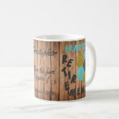 Rustikale glückliche Rentenballons Kaffeetasse (VorderseiteRechts)