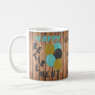 Rustikale glückliche Rentenballons Kaffeetasse