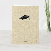 Rustikale Glückwünsche Foto Abschluss Karte (Rückseite)