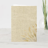 Rustikale Glückwünsche Gold Foliage Graduate Foto Karte (Rückseite)