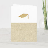 Rustikale Glückwünsche Graduate 2 Foto Collage Karte (Rückseite)