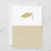 Rustikale Glückwünsche Graduate 2 Foto Collage Karte (Rückseite)