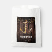 Rustikale Gold Anker Baby Dusche Geschenktütchen (Vorderseite)