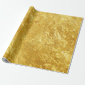 Rustikale Gold-Digitaldrucke Geschenkpapier (Ungerollt)