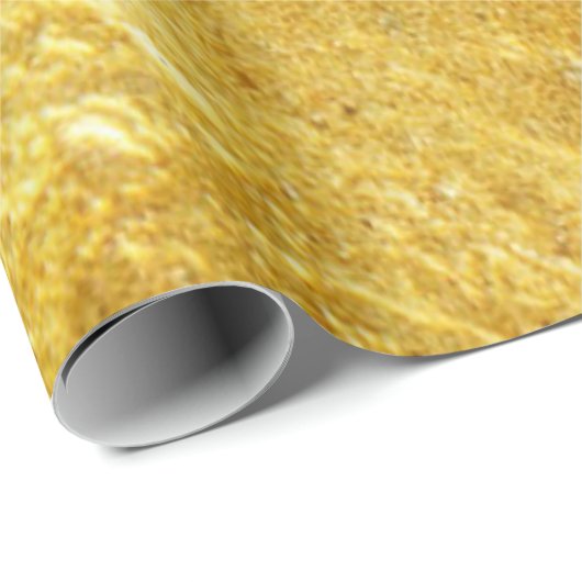 Rustikale Gold-Digitaldrucke Geschenkpapier (Rolleneckpunkt)