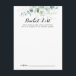 Rustikale Gold Floral Wedelbuchkarten Postkarte<br><div class="desc">Diese rustikalen goldblühenden Eimerkarten sind die perfekte Wahl für einen einfachen Hochzeitsempfang oder ein einfaches Brautparty. Dieses künstlerische Design zeigt handgezeichnet goldene Blüten und Aquarellen eucalyptus grünes Blattwerk,  das die natürliche Schönheit inspiriere. Ändern Sie den Wortlaut in Anzug jedes Lebensereignisses. Das Schild der Schaufelliste wird separat verkauft.</div>