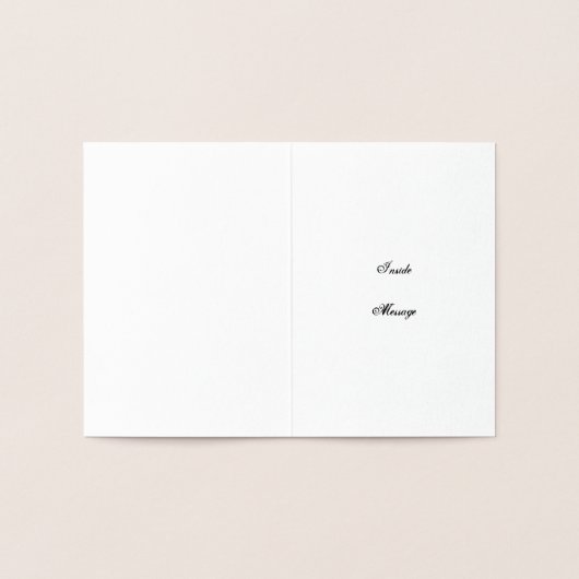 Rustikale Gold Foil Scallop Muschel Card Folienkarte (Innenseite)