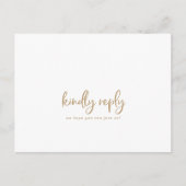 Rustikale Gold Script Song Anfrage UAWG Postkarte (Vorderseite)