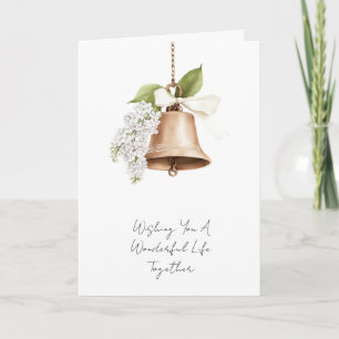 Rustikale Goldbrell-Blütenhochzeit Karte