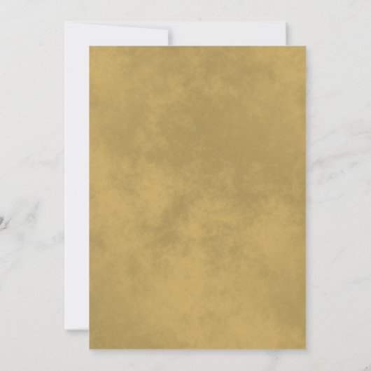 Rustikale Goldene Blätter Elegante Schwarze Hochze Einladung (Rückseite)