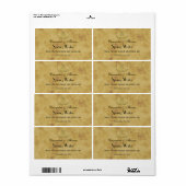 Rustikale Goldene Hufeisen gestörtes Wasserzeichen (Vorne)