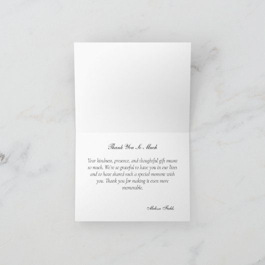 Rustikale Goldene Stunde Ansammlungen Dankeskarte (Innenseite)