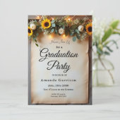 Rustikale Goldene Stunde Ansammlungen Einladung (Stehend Vorderseite)