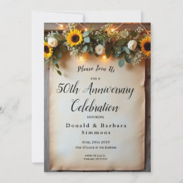 Rustikale Goldene Stunde Ansammlungen Einladung