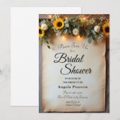 Rustikale Goldene Stunde Ansammlungen Einladung (Vorne/Hinten)