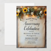 Rustikale Goldene Stunde Ansammlungen Einladung (Vorne/Hinten)