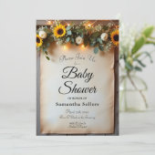 Rustikale Goldene Stunde Ansammlungen Einladung (Stehend Vorderseite)