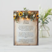 Rustikale Goldene Stunde Ansammlungen Einladung (Stehend Vorderseite)