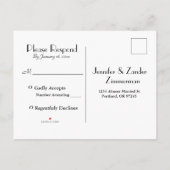 Rustikale Goldene Stunde Ansammlungen Einladungspostkarte (Rückseite)