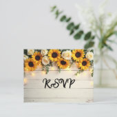 Rustikale Goldene Stunde Ansammlungen Einladungspostkarte (Stehend Vorderseite)