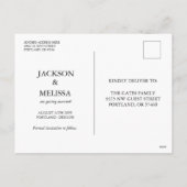 Rustikale Goldene Stunde Ansammlungen Feiertagspostkarte (Rückseite)