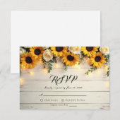 Rustikale Goldene Stunde Ansammlungen RSVP Karte (Vorne/Hinten)