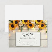 Rustikale Goldene Stunde Ansammlungen RSVP Karte (Vorne/Hinten)
