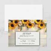 Rustikale Goldene Stunde Ansammlungen RSVP Karte (Vorne/Hinten)