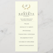 Rustikale Goldfeinde | Elegante Wedding Rackcard Programm (Vorderseite)